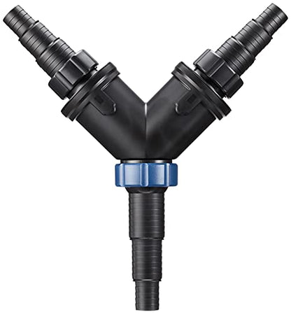 Oase 56668 Y-Splitter 1 1/2 Inch, Black - Water Distributor, Accessories for Universal Step Hose Nozzles, Distributor, Pump Accessories