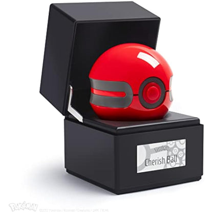 The Wand Company Original Poké Ball Authentic Replica - Realistic, Electronic, Die-Cast Poké Ball with Display Case Light Features – Officially Licensed by Pokémon
