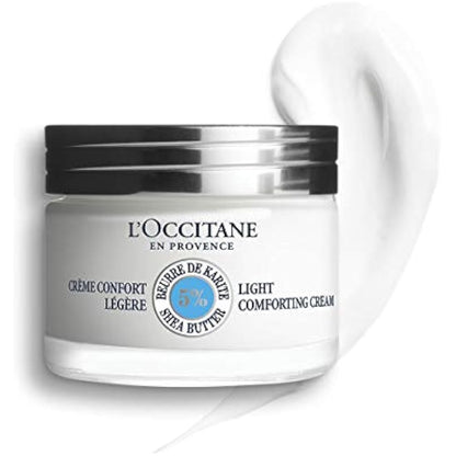 L'OCCITANE Shea Light Comforting Face Cream 50ml | Enriched with Shea Butter | Vegan & 98% Readily Biodegradable | Luxury & Clean Beauty Skin Care for All Skin Types