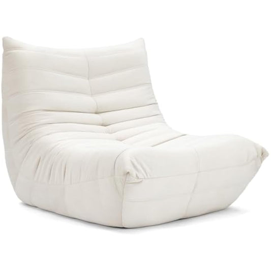 Vesgantti Fireside Floor Sofa - Togo-Style Suede Accent Chair