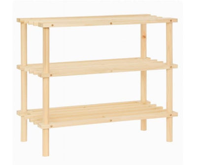 AKSHIDE Wooden ShoeStorage Rack, ShoeStorage Organiser, Shoe Shelf for Hallway, Wooden Storage Rack,Slatted Design, Entryway Organiser