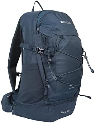 Mountain Warehouse Pace 30L Rucksack - Hydration Compatible Backpack, Airflow Back System Rucksack, Packaway Rain Cover - For Travelling, Camping, Hiking