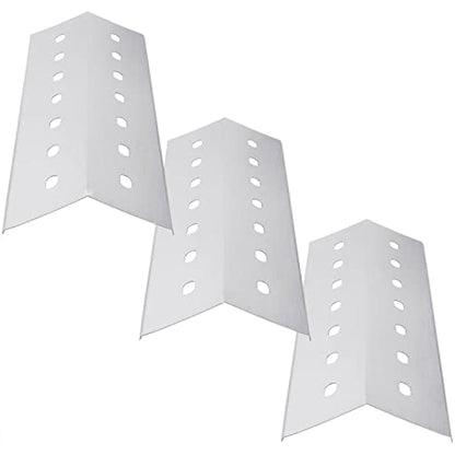 WELL GRILL 3-Pack Stainless Steel Flavorizer Bars, Heat Shield Tent, Flame Distributor Outdoor Barbecue Replacement Parts for Most Gas Grills (41cm x 14cm L x W)