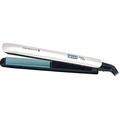 Remington Shine Therapy Hair Straightener with Advanced Ceramic coating infused with Moroccan Argan Oil for sleek & smooth glide, Floating plates, Digital display, 9 settings 150°C–230°C, S8500