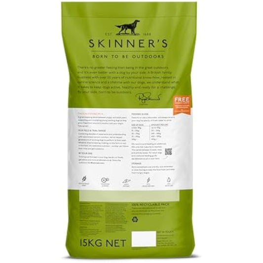 Skinner’s Field & Trial Junior – Complete Dry Food for Young Dogs, Balanced, Supports Gut Health, 15kg