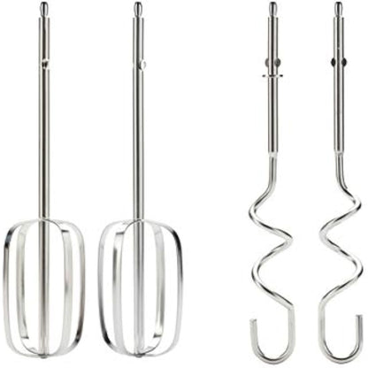 Kenwood Handmixer, 450W, 5 Speeds, Stainless Steel Kneaders and Beaters for Durability and Strength HMP30.A0SI- Silver