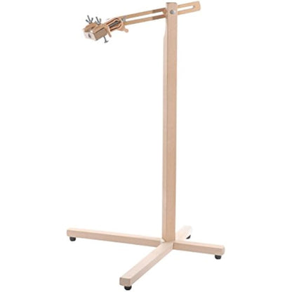 Elbesee Posilock Floor Stand for Embroidery, Quilting Hoops and Rotating Frames up to 18" or 24", Wood, Brown, 80x9x6 cm