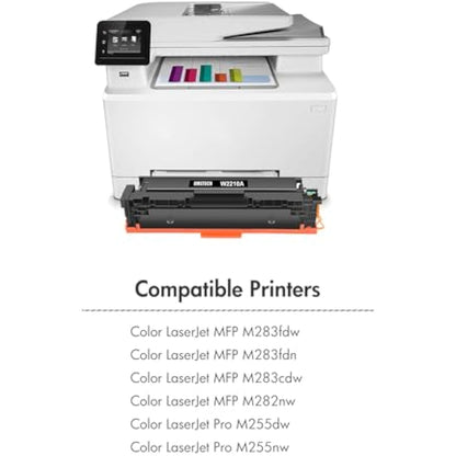 207A 207X M283fdw Toner Cartridge With Chip Multipack for HP Color LaserJet Pro MFP M283fdw M255dw M283fdn M282nw M255nw W2210A W2211A W2212A W2213A Ink - Black Cyan Yellow Magenta