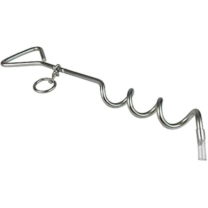 Windhager 07134, Ground Anchor, Peg Lead, Dog Stake, Spiral for Garden, 41 cm x 8 mm, galvanised, 4 x 8,5 x 41 cm