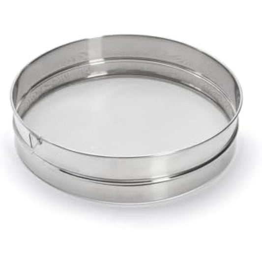 DE BUYER Sieve with Tight mesh (Ø 0.8 mm) -Diameter cm-4604.30, Stainless Steel, Silver, Diamètre 30 cm
