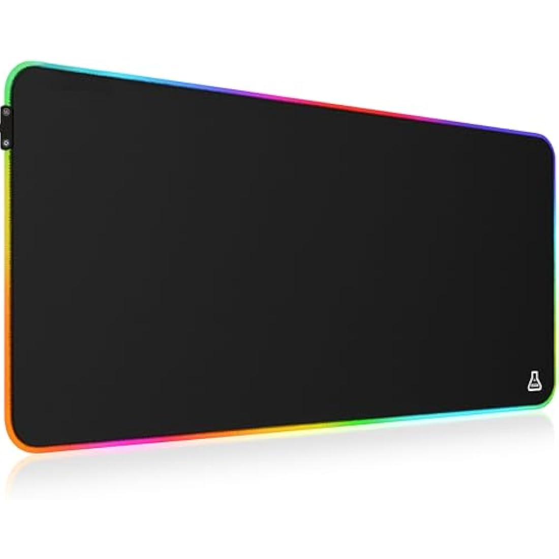 G-LAB Pad RUBIDIUM - RGB Gaming Mouse Pad - XXL Gaming Mouse Pad - LED Backlight - Water Resistant - High Precision Fabric - Non-Slip Rubber Base - 800x300x3mm - Black