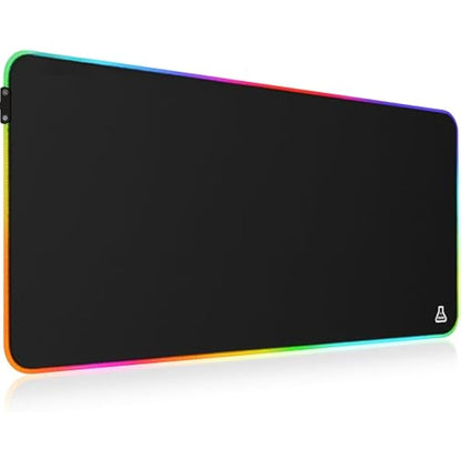 G-LAB Pad RUBIDIUM - RGB Gaming Mouse Pad - XXL Gaming Mouse Pad - LED Backlight - Water Resistant - High Precision Fabric - Non-Slip Rubber Base - 800x300x3mm - Black
