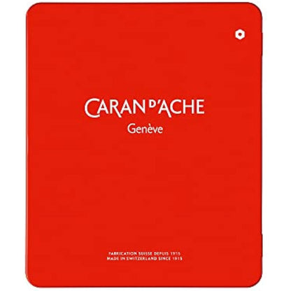 Caran Dache Metal tin with 18 assorted colours