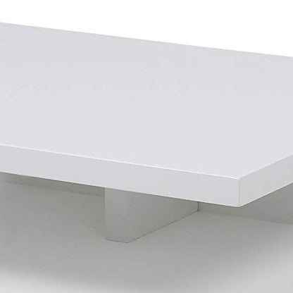 AC Design Furniture Fia Floating Nightstand in White, 1 piece, Wall Mounted Bedside Table with Drawer and a Shelf, Bedroom Furniture, H: 22,5 x W