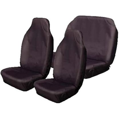 Carseatcover-UK BLKWPFS237 Car Seat Covers, Heavy Duty, Waterproof, Full Set, Black