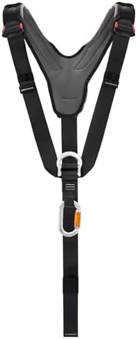 SOB Climbing Harness Shoulder Harness, Adjustable Shoulder Harness with Carabiner, Compatible with Climbing Harnesses