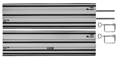 Einhell Circular saw accessory Aluminium guide rail 2x1000 mm (compatible with plunge saw & Einhell Expert handheld circular saw, precise and straight cuts, gripper strips for a non-slip underside)