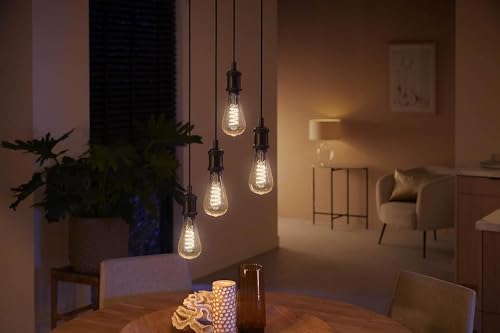 Philips Hue White Ambiance Filament ST72 Giant Smart Light Bulb [E27 Edison Screw] with Bluetooth. Works with Alexa, Google Assistant and Apple Homekit