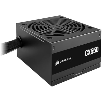 CORSAIR CX550 80 PLUS Bronze Non Modular Low-Noise ATX 550 Watt Power Supply - UK - Black