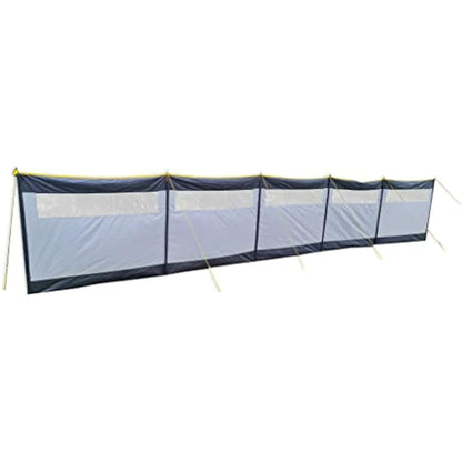 BITS4REASONS 8 Metre Long Maypole New Model MP9538 5 Panel Steel Poled Windbreak. Offers Privacy & Wind Protection Perfect For Outdoor Activities Such As Camping or Beach Outings (8m x 1.4m)