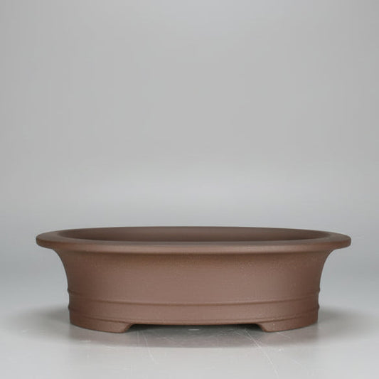 31cm Unglazed Bonsai Pot Oval | 31cm x 24cm x 8cm | Oval | Brown