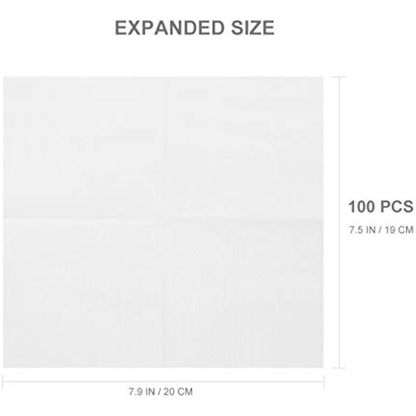 Healifty Sterile Gauze Pads Gauze Sponges Non Woven Gauze Pads for Wound Care Makeup Removal Nail Polish Removing 100pcs