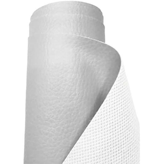 A-Express Grained Faux Leather Fabric Waterproof Heavy Duty Leatherette Vinyl Leathercloth Upholstery Textured Material - Light Slate Half Metre 50cm x 140cm