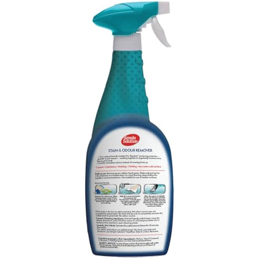 Simple Solution Dog Stain and Odour Remover, Enzymatic Cleaner with Pro-Bacteria Cleaning Power - 750ml