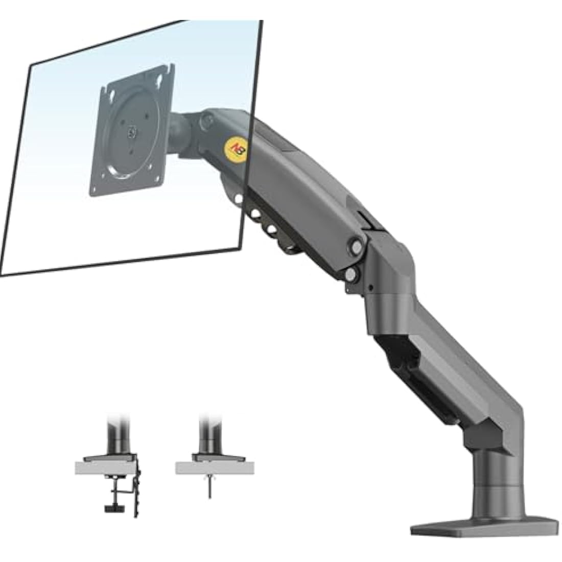 NB North Bayou Monitor Arm Desk Mount for 17-30 Inch Computer Screens, Monitor Mount Load Max 9 kg VESA 75 & 100 mm F80