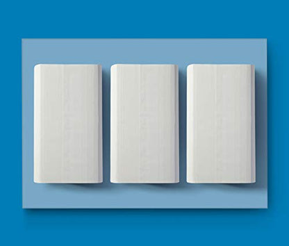 AmazonCommercial Singlefold (V-Fold / ZZ-Fold) Paper Hand Towels, 2-ply Pure Cellulose, 3990 Sheets (15 packs of 266), Sheet Size: 22 x 21 cm, H3 Dispenser Compatible