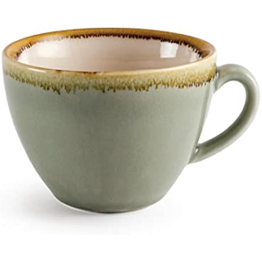 Olympia Kiln GP478 6x Cappucino Cup Moss 8oz/230ml Coffee Cups Tea Serving Tableware
