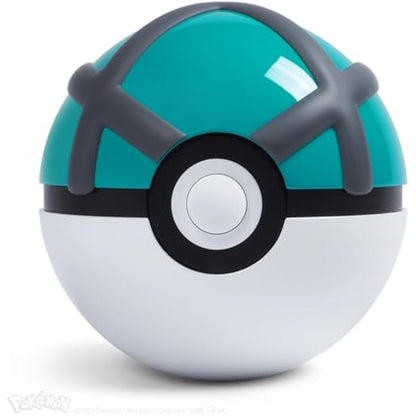 The Wand Company Original Poké Ball Authentic Replica - Realistic, Electronic, Die-Cast Poké Ball with Display Case Light Features – Officially Licensed by Pokémon