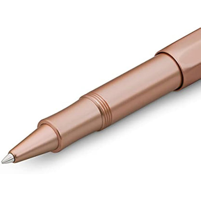 Kaweco AL SPORT Gel/Ballpoint Pen Rosé Gold I Pen Including 0.7 mm Rollerball Pen Refill in Classic Design with Ceramic Ball I Premium Aluminium Gel Roller 13 cm