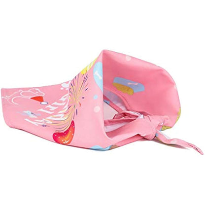 BIPY Dog 1st Birthday Hat Bandanas Set for Girls Small Medium Pets Pink Headdress Costumes Grooming Supplies for Party Celebration Decoration