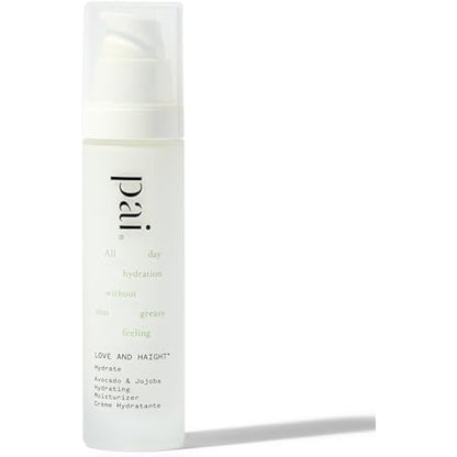 Pai Skincare Love and Haight Face Moisturiser 50ml, for Dry & Dehydrated Skin, Hydrating Face Cream with Avocado & Jojoba, Vegan Moisturiser with Jasmine & May Chang Scent