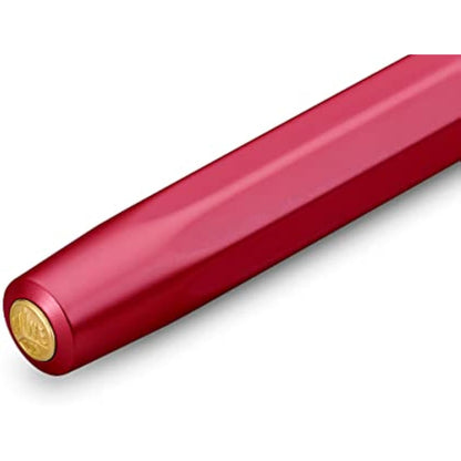Kaweco COLLECTION Fountain Pen Ruby I Premium Reservoir Pen with Steel Nib for Ink Cartridges I Sport 13 cm I Nib: BB (Extra Broad)
