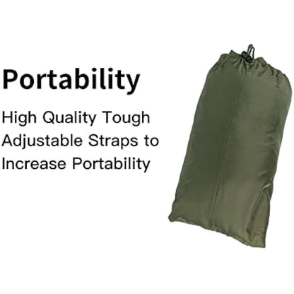 Tongcamo Poncho Liner Military Woobie Outdoor Camping Woobie Blanket for Travel, Beach, Grass, Picnic, Car Emergency, Outdoor, Survival