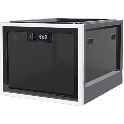 Lalifebuss Medicine Lock Box, Medication Lockable Container for Refrigerator Food Safe Locking LockerTablet Phone for Kitchen Home School and Office Safety