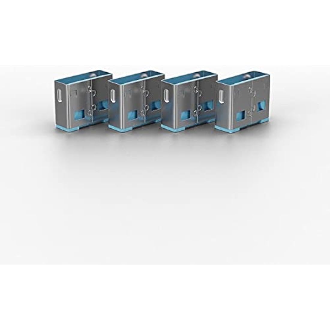 LINDY USB Port Blocker (without key) - Pack of 10 Colour Code: Blue