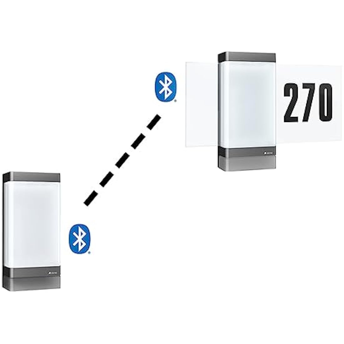 STEINEL Smart LED House Number Light L 270 SC, Light up House Number Plaque, Motion Sensor Light, Soft Light Start, Outdoor Wall Light, Remote Control via App