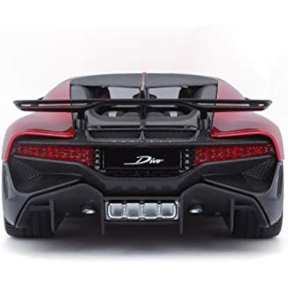 Bburago Bugatti Divo 18-11045R Model Car 1:18 Scale Opening Doors and Bonnet 25 cm Red