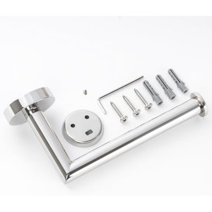HITSLAM Toilet Roll Holder Wall Mounted SUS 304 Stainless Steel Chrome Toilet Paper Holder Waterproof Rotateproof Tissue-Holder for Bathroom,Silver