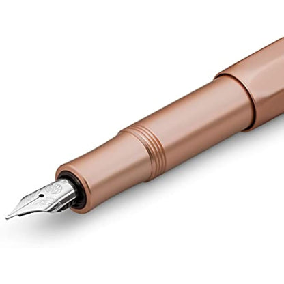 Kaweco AL SPORT Fountain Pen Rosé Gold I Premium Fountain Pen for Ink Cartridges I Exclusive Fountain Pen 13 cm I Nib: EF (Extra Fine)