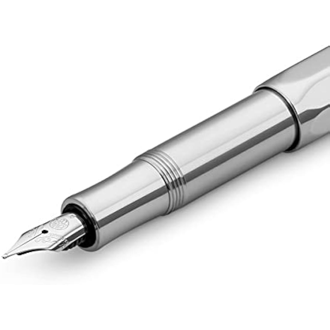 Kaweco AL SPORT Fountain Pen Raw I Premium Fountain Pen for Ink Cartridges I Exclusive Fountain Pen 13 cm I Nib: B (Broad)