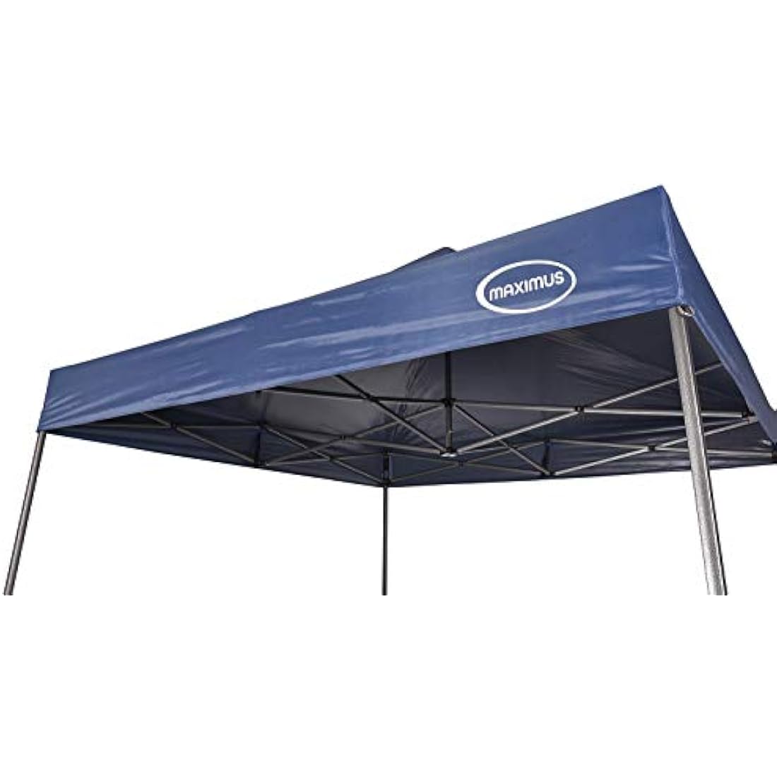 MAXIMUS HEAVY DUTY POP UP GAZEBO 3m x 3m COMMERCIAL MARKET STALL WITH 4 WEIGHT BAGS (No Walls, Blue)