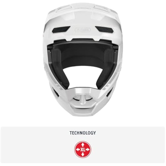 ABUS Downhill Bicycle Helmet HiDrop - Full-face Helmet with ABS Outer Shell for MTB Trails