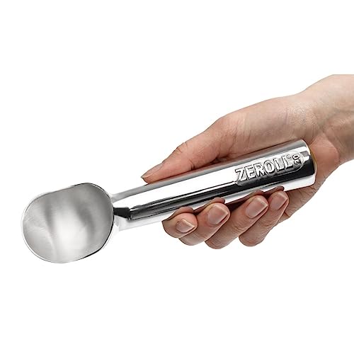 Zeroll Original Ice Cream Scoop, Size 20, Aluminium, Nonstick, 20 Portions per Litre, Gelato Frozen Yoghurt Sorbet, Heat Conductive Fluid Handle Easy Scoop Design, Colour Coded End: Gold | GD617