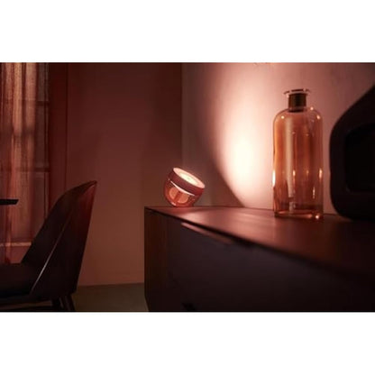Philips Hue Iris White and Colour Ambiance Smart Table Light v4 [Copper] with Bluetooth. Works with Alexa, Google Assistant and Apple Homekit