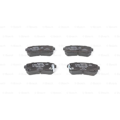 Bosch BP1051 - Brake Pads Car Rear Axle - Bosch Quality - Reduced Noise and Dust - ECE-R90 Certified - Copper-Free - 1 Set of 4 Pads