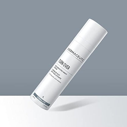 Dermaceutic Turnover - Rejuvenating Night Cream - Anti Aging cream with Glycolic acid - Exfoliating, regenerating and age defense face cream - 40ml